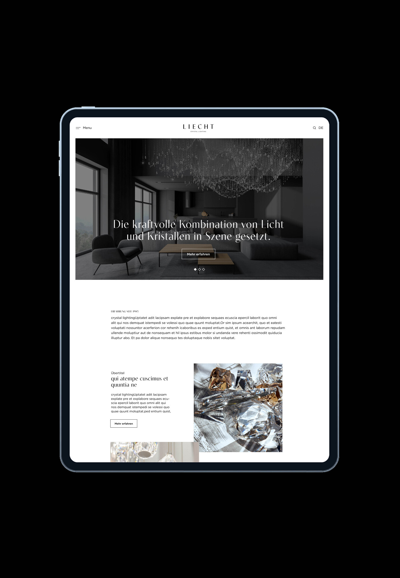 Neugestaltung Webseite 01 LIECHT