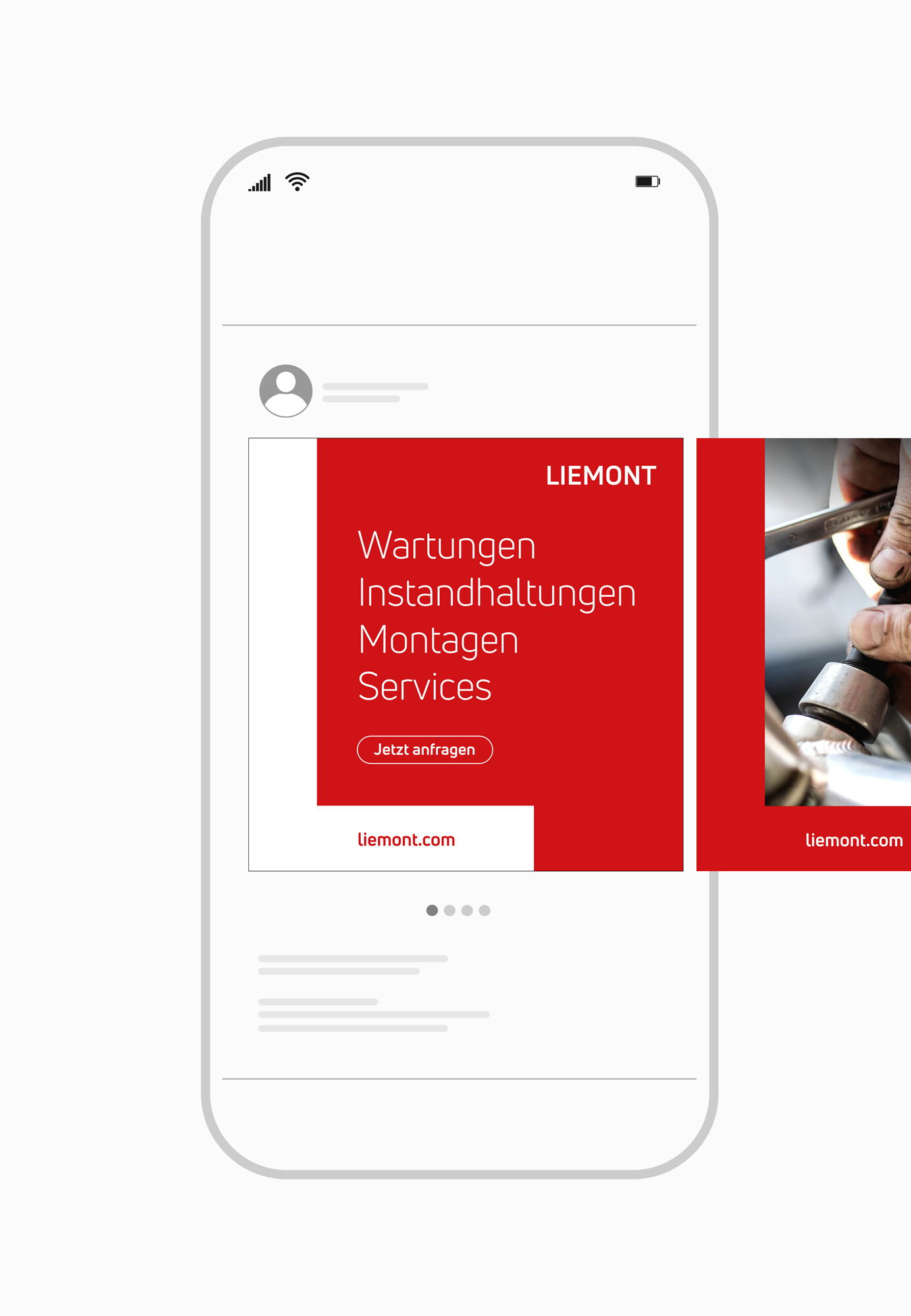 Social Media Auftritt Liemont